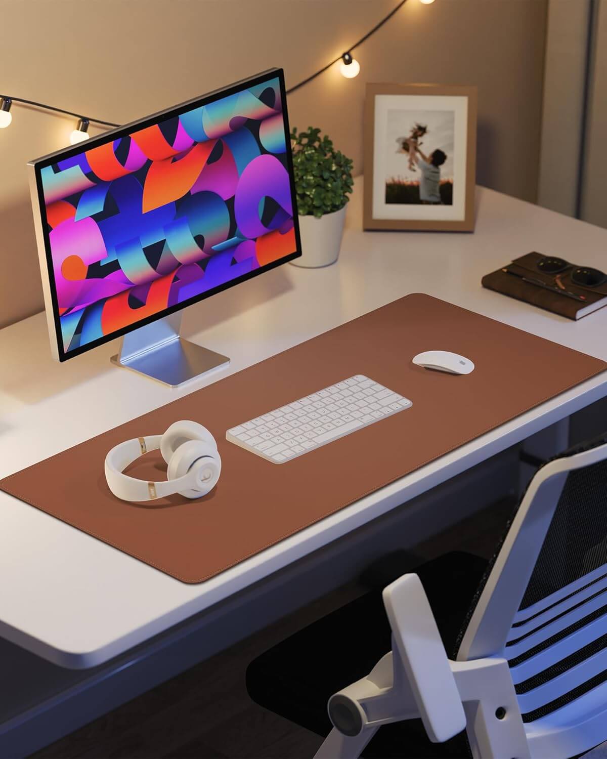 Double Face PU Leather Desk Mat