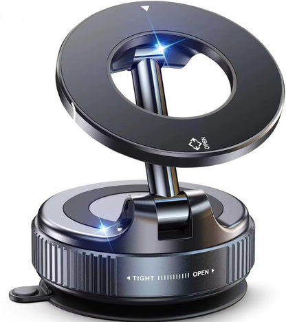 Magnetic + Vacuum Suction Phone Mount