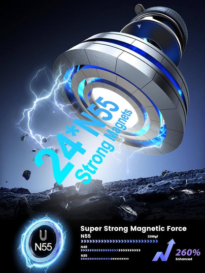 Magnetic + Vacuum Suction Phone Mount