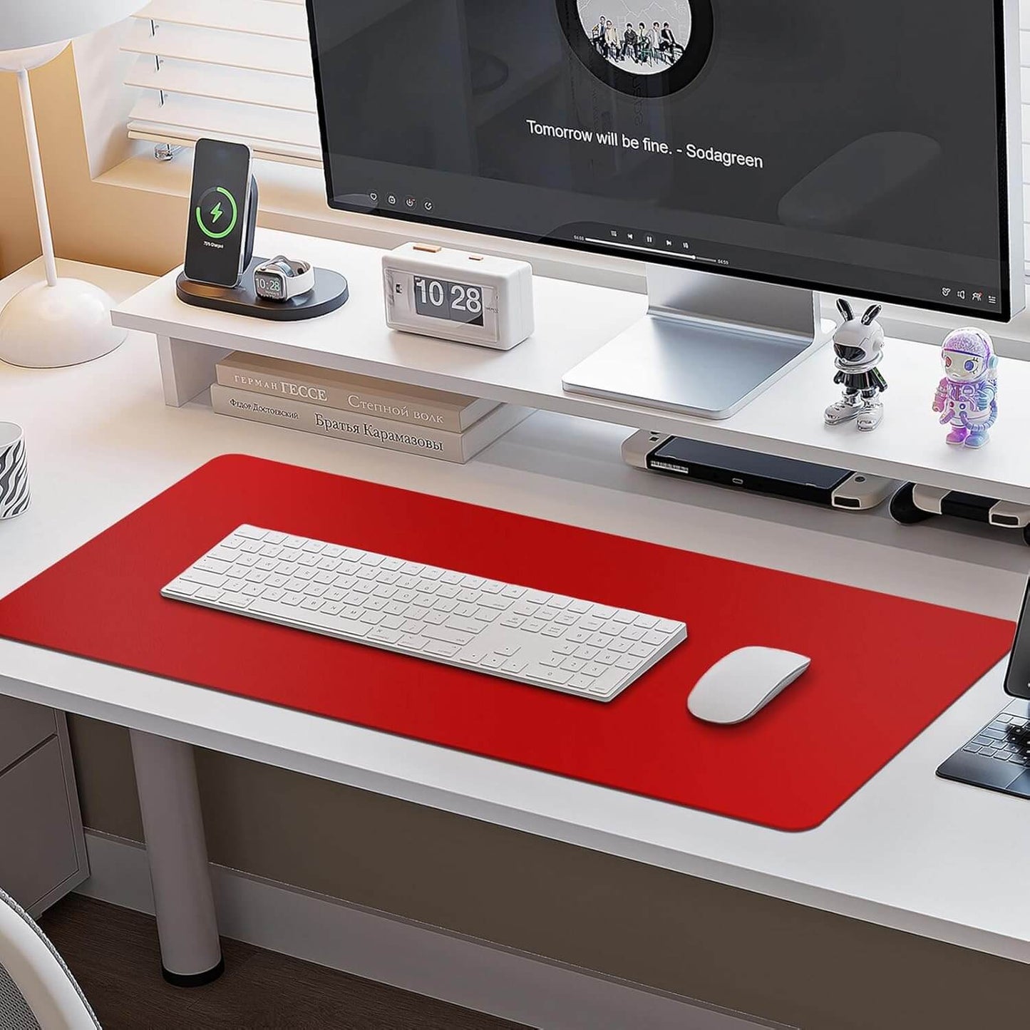 Double Face PU Leather Desk Mat