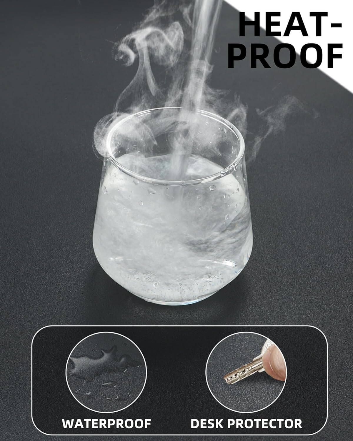 Double Face PU Leather Desk Mat