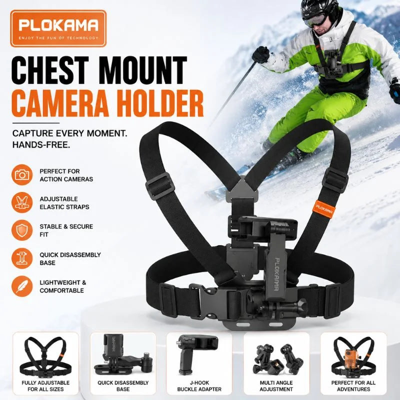 Plokama Chest Mount Camera Harness Holder