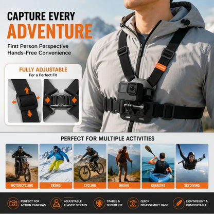 Plokama Chest Mount Camera Harness Holder