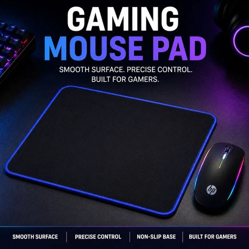 Gaming Mouse Pad – Smooth Surface Non-Slip Mouse Pad for Gaming, Office & Laptop Use