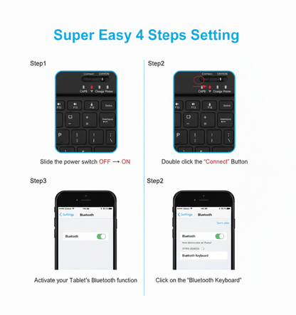 Ultra Slim Bluetooth Keyboard & Mouse Set (Rechargeable)