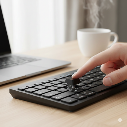 11-inch Foldable & Rechargeable Bluetooth Keyboard