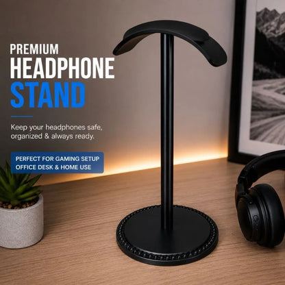 Modern Metal Headphone Stand – Sleek & Sturdy Headset Holder for Gaming, Office & Desk Setup