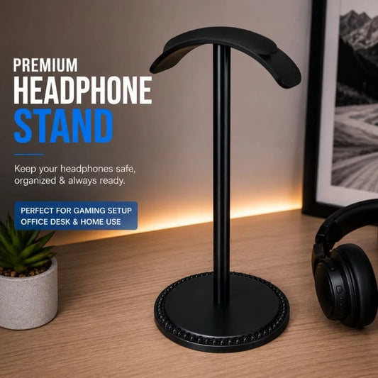 Modern Metal Headphone Stand – Sleek & Sturdy Headset Holder for Gaming, Office & Desk Setup