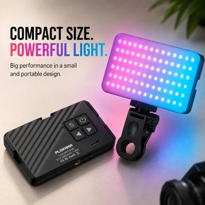 PLOKAMA U160 PRO RGB LED Video Light – Portable Rechargeable Camera & Mobile Fill Light