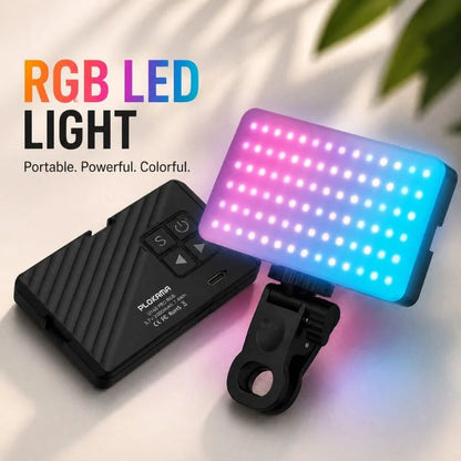 PLOKAMA U160 PRO RGB LED Video Light – Portable Rechargeable Camera & Mobile Fill Light