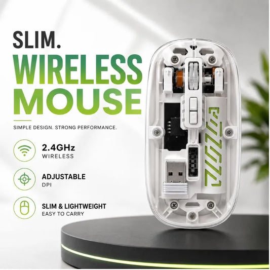 Transparent Dual Mode Wireless Mouse