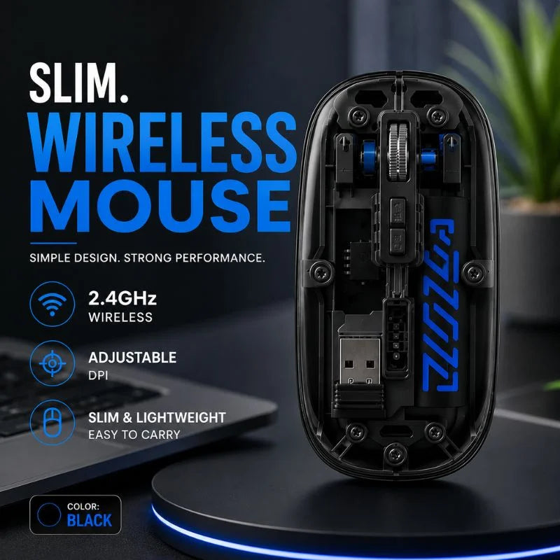Transparent Dual Mode Wireless Mouse