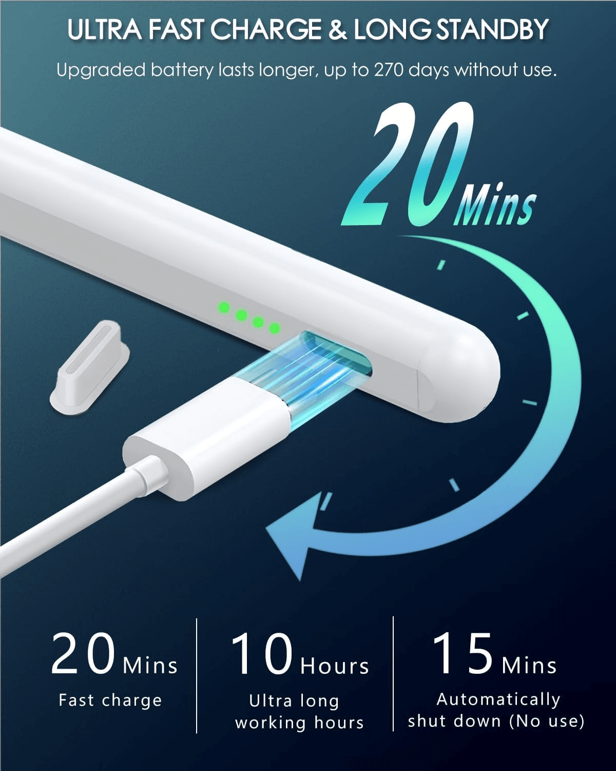 Universal Rechargeable Active Stylus Pen