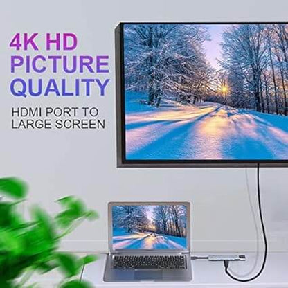 USB Type-C 11-in-1 Hub with Adjustable Laptop Stand